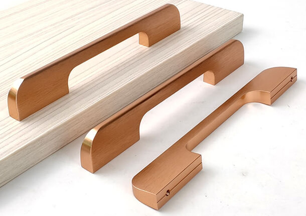 Brushed Aluminum Cabinet Handle - Modern Design, Ergonomic Grip for Kitchen Cabinets - Premium Quality