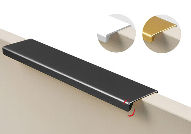 Bathroom Vanity Aluminum Drawer Pull - Moisture Resistant for High-Humidity Areas