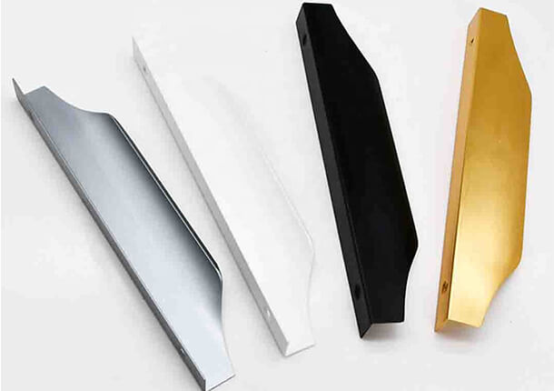 Easy Clean Aluminum Drawer Pull - Smooth Surface Resists Fingerprints and Stains