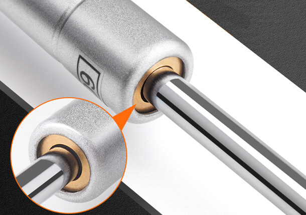 Polished Aluminum Support Rod - Cabinet Door Lift Support - 8kg to 20kg Adjustable Load Options