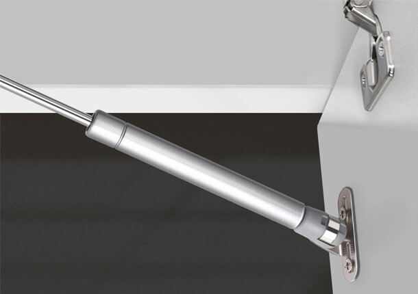 Stainless Steel Hydraulic Support Strut - Adjustable Force for Upward Opening Cabinets - Durable Metal Construction