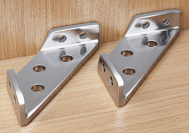 Stainless Steel Corner Bracket - 20mm x 20mm L-Shaped Metal Brace - Includes Mounting Screws for Furniture Assembly