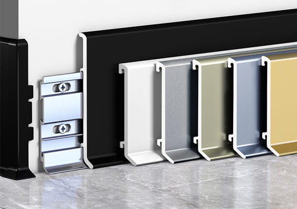 Waterproof Metal Baseboard - Multiple Height Options (3cm-8cm) - Ideal for Kitchen and Bathroom Renovations