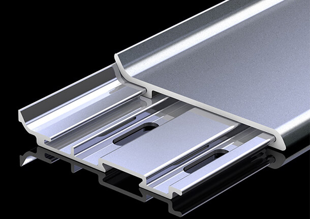 Complete Metal Baseboard Set - 3cm, 4cm, 6cm, 8cm Sizes - Various Finishes for Custom Interior Design