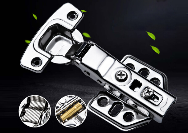 brushed steel hinge