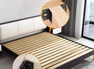 Bed frame beam bracket