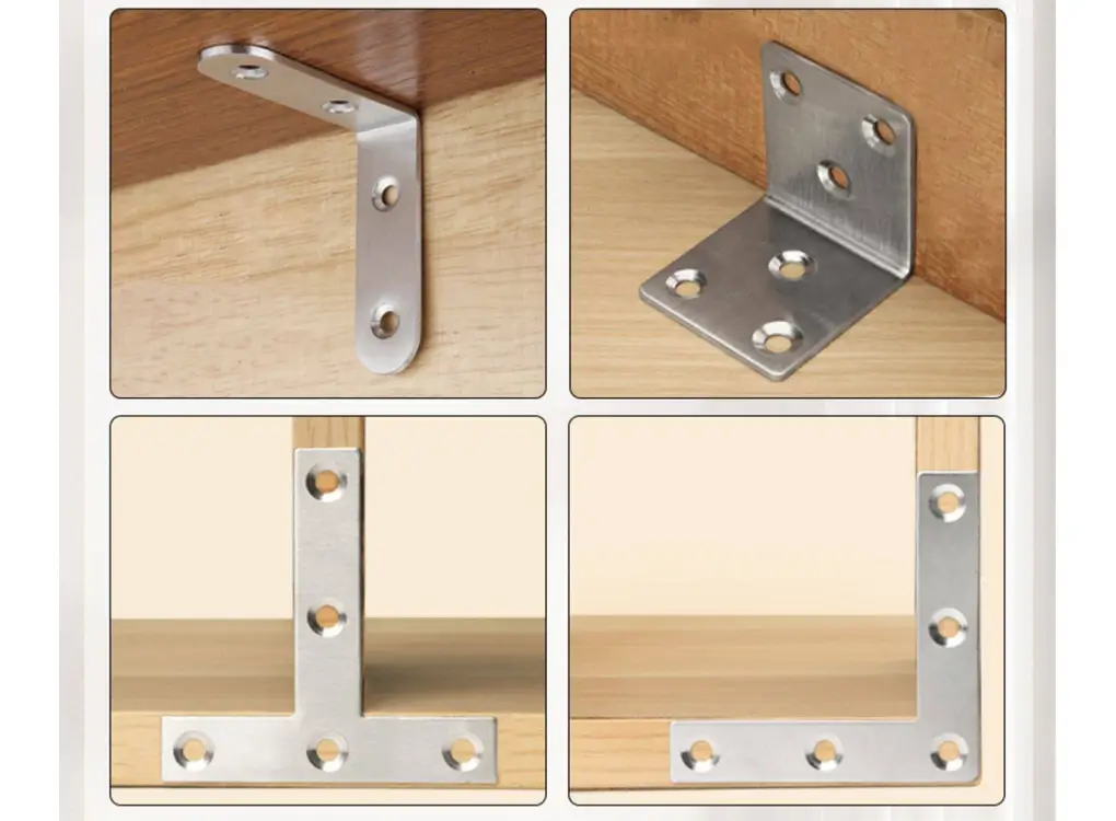 Stainless steel angle bracket for cabinet
